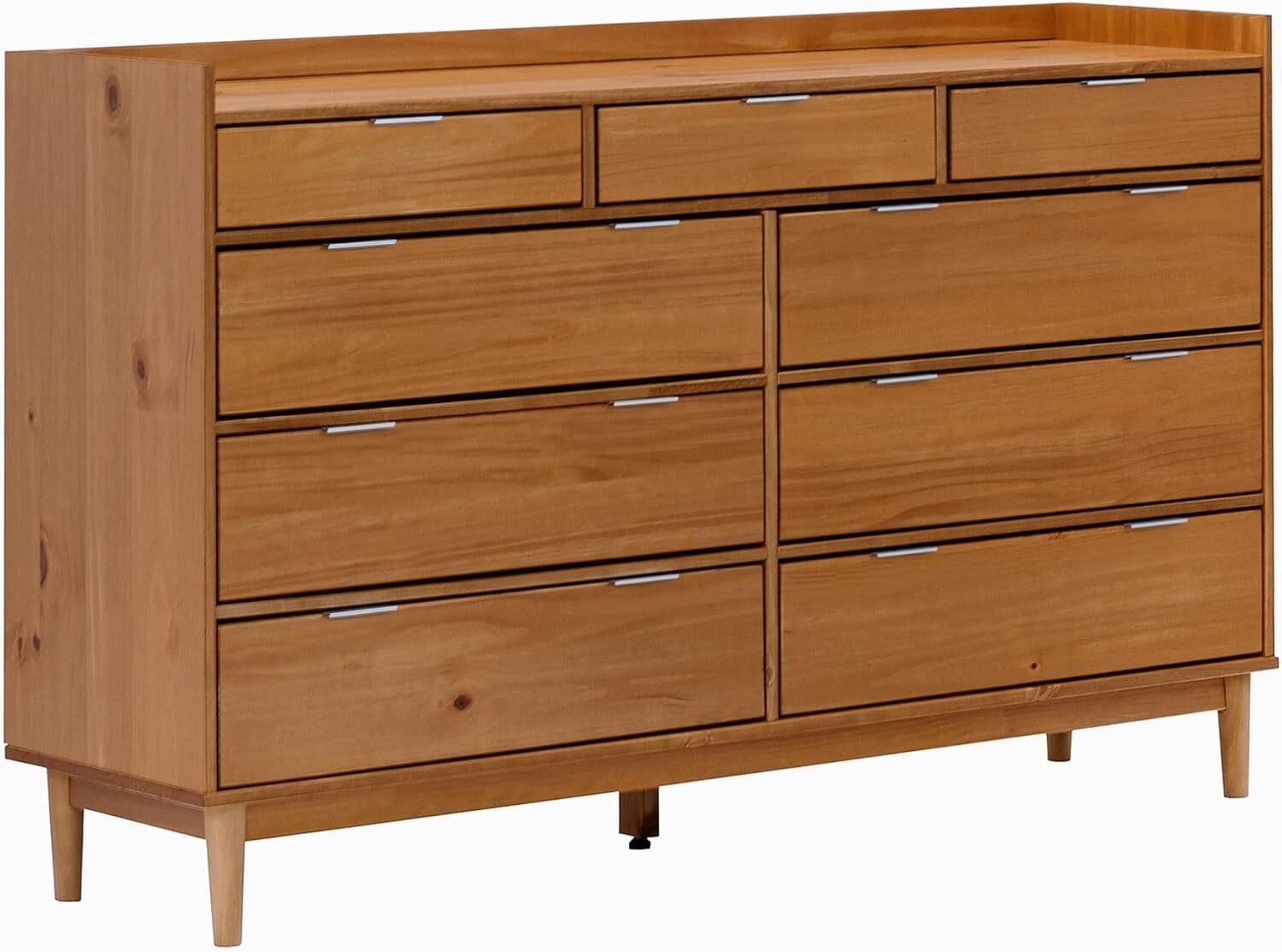 Walker Edison Blythe Mid-Century 9-Drawer Dresser