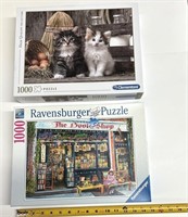 2 puzzles de qualité Ravensburger et Clementoni