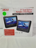 AKAI 9" dual screen portable DVD player