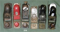 Lot of six block planes