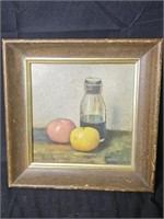 Vintage Henk Bos Still life art Square Wall