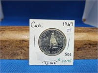1867-1967 50 CENT COIN SILVER