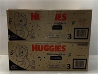 Sz 3 Lot of 312 Kids Huggies Diapers - NEW