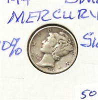 1944 MERCURY DIME