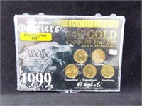 LIMITED EDITION 24K GOLD PLATED STATE QUARTERS -