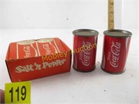 COCA-COLA SALT AND PEPPER SHAKERS