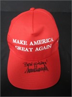 Donald Trump Signed Hat EUA COA