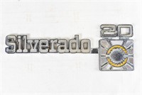 SILVERADO 20 TRUCK METAL NAME BADGE