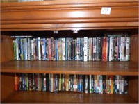 SHELF OF DVD MOVIES