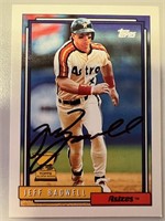 Astros Jeff Bagwell Signed Card with COA