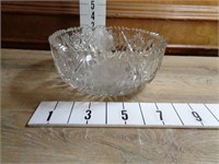 2-Pattern Cut Crystal Bowl