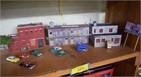 HO Train Sized Village, Cars and Accessories