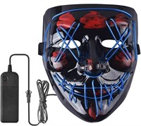 LED Halloween Scary Mask