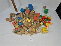 Vintage kids blocks and toys