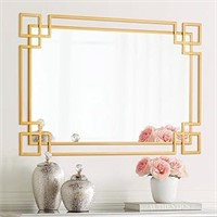 Autdot Gold Wall Mirror For Decor, 36''x24''