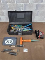 Tool box loaded with tool! Chisel set etc