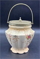 Crown Devon English Biscuit Jar