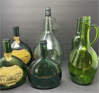 Green Glass Bottles