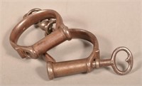 19th Century Iron Handcuffs