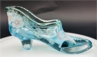 Fenton Hp Blue Slipper Uv Reactive Under 365 By P