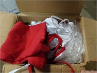 Case of 23 Aprons - 22 white and 1 Red