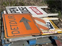 Free Standing Construction Signs