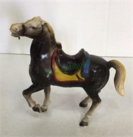 Hard plastic vintage toy horse measuring 5