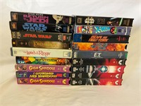 Lot 18 VHS Tapes Star Wars Lord Of The Rings Etc