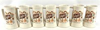 Set of 7 Schlitz Beer Steins