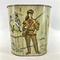 Vintage Davy Crockett Trash Bin