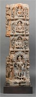 Rajasthani Indian Schist Column Fragment, 12th C