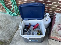 Cooler containing Tools and Hardware