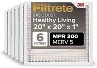 6 PACK 3M FILTERS 20x20x1IN