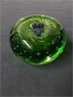3x 1.75 inch apple controlled bubble paperweight