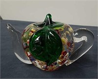 5x 3.5 in Murano teapot paperweight