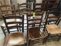 7 Ladder Back Chairs