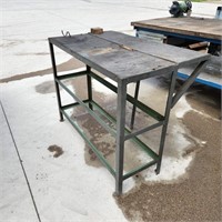 Metal Framed Work Table 48"L x 29"W x 37"H