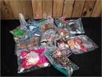 Bag of 1999 McDonald's TY Beanie Babies