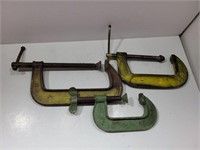 (3) Assorted C-Clamps