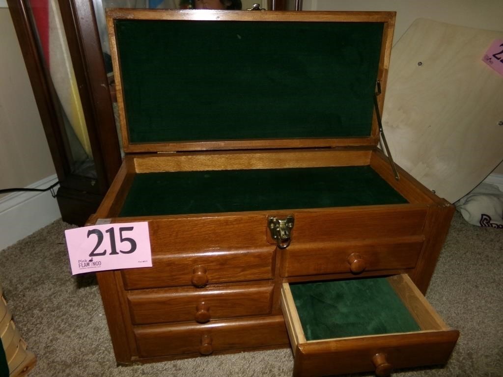 REPRODUCTION MACHINIST CHEST JEWELRY BOX