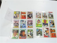 2 Sheets of 9 Collectors Football Cards*