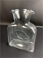 Blenko Crystal Art Glass 8" Double Spout Decanter