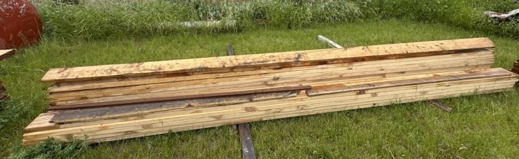 Pile of 2x8 & 2x6 Roughtcut Lumber