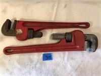2 Heavy Duty 14" Pipe Wrenches
