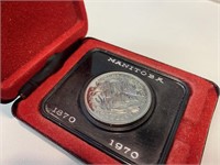 1970 Manitoba Cased Silver Dollar