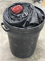 Pool Cover with Trash Can