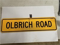 36"x9" Olbrich Road Sign