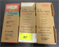 Lot - (3) Boxes of Senco Finish Nails