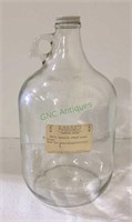 Gallon size jug with a Gaunt's prescriptions