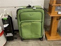 GREEN SAMSONITE TRAVEL CASE